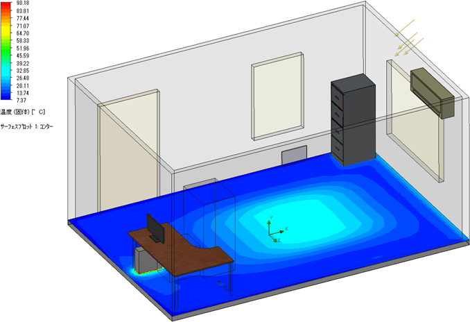 【オンライン】SOLIDOWRKS Flow Simulation HVACモジュール