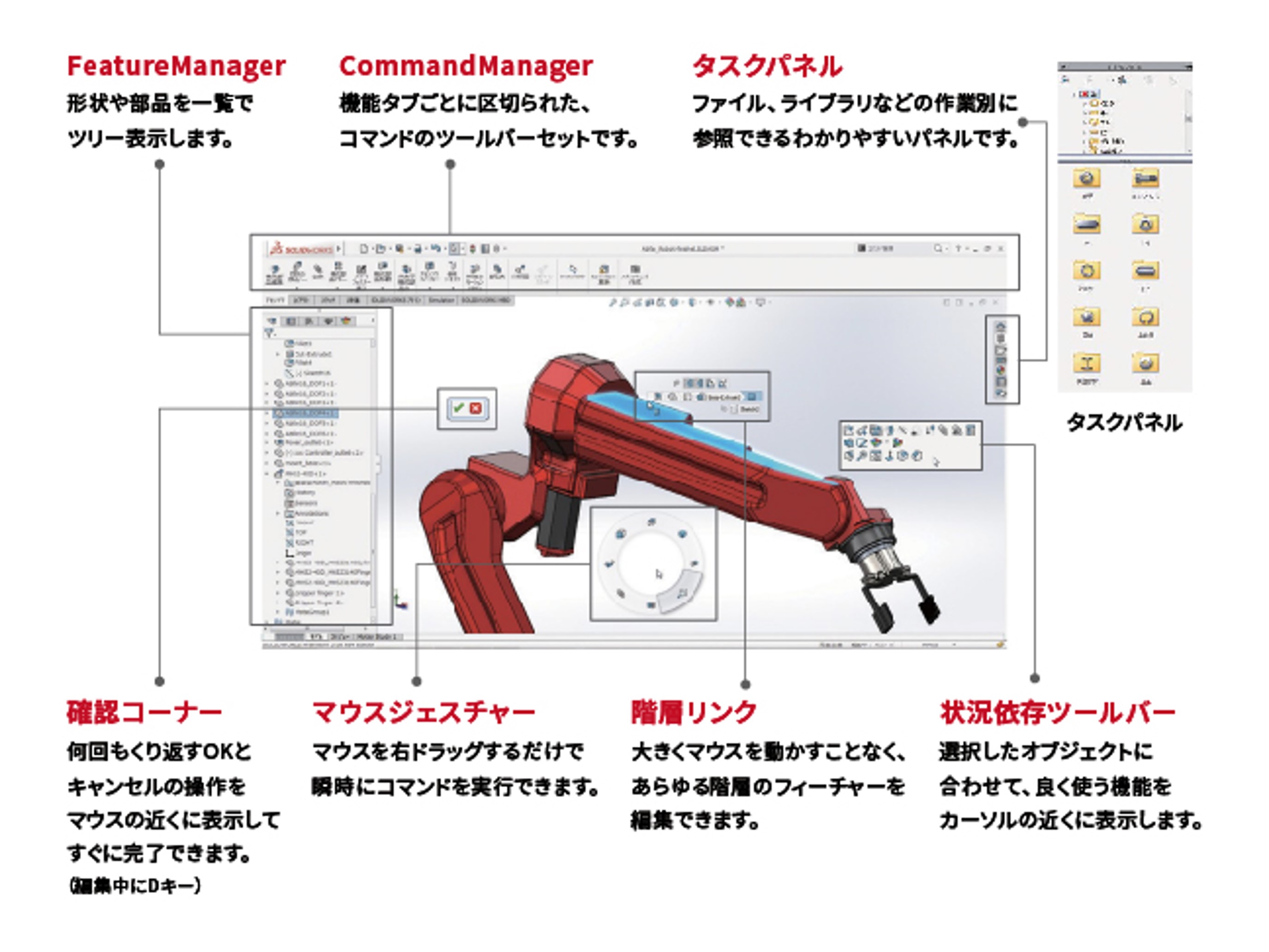 SOLIDWORKSの使いやすさ